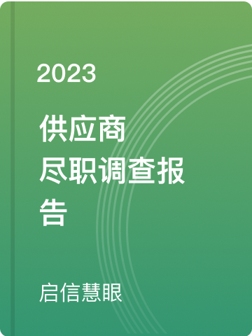 供应商尽职调查报告